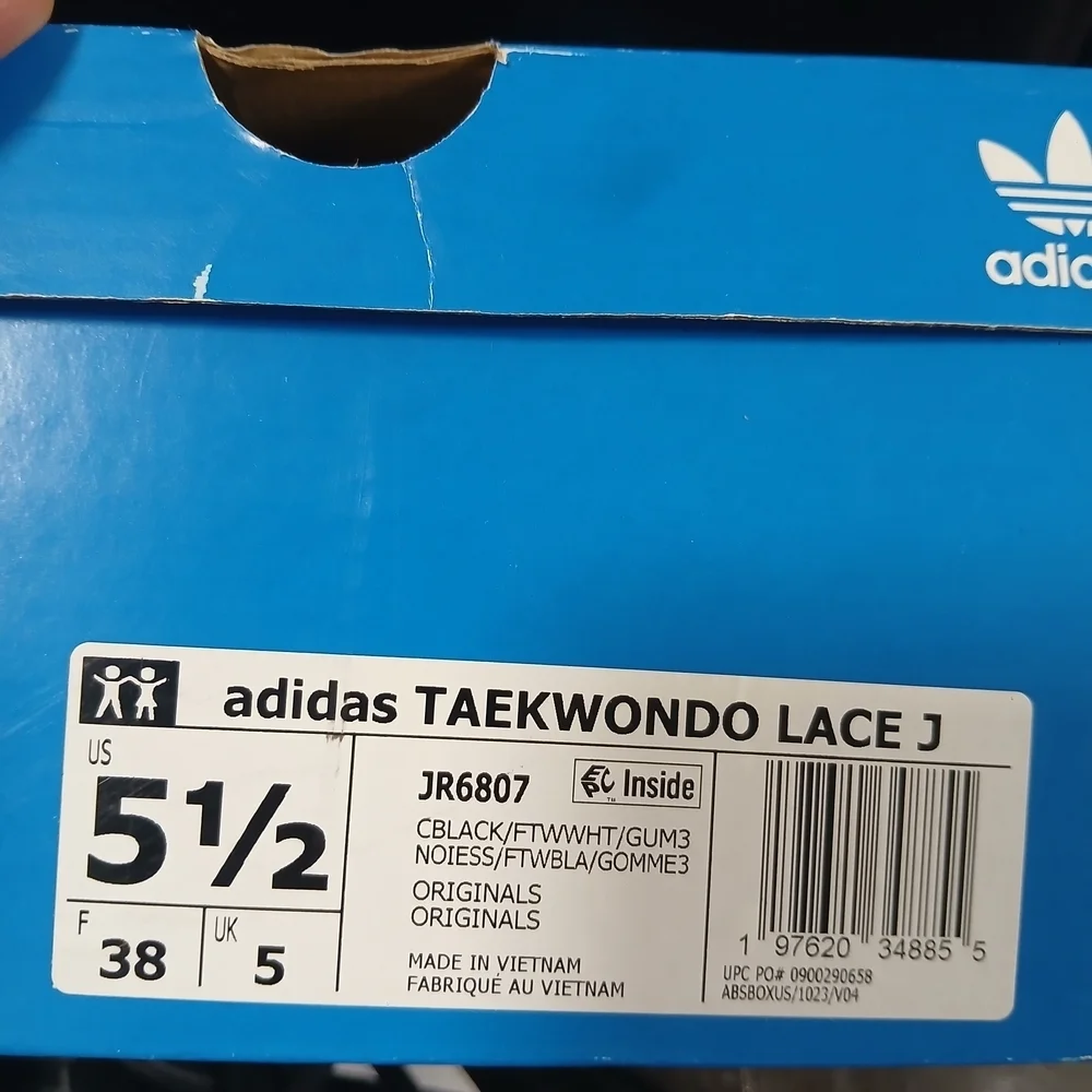 Adidas Men's Black Sneakers with White Stripes